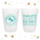 Destination Wedding - 12 oz or 16oz Frosted Unbreakable Plastic Cup #46