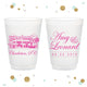 Rainbow Row - 12oz or 16oz Frosted Unbreakable Plastic Cup #78
