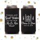 Cheers and Good Wishes - Tall Boy 16oz Wedding Can Cooler #129