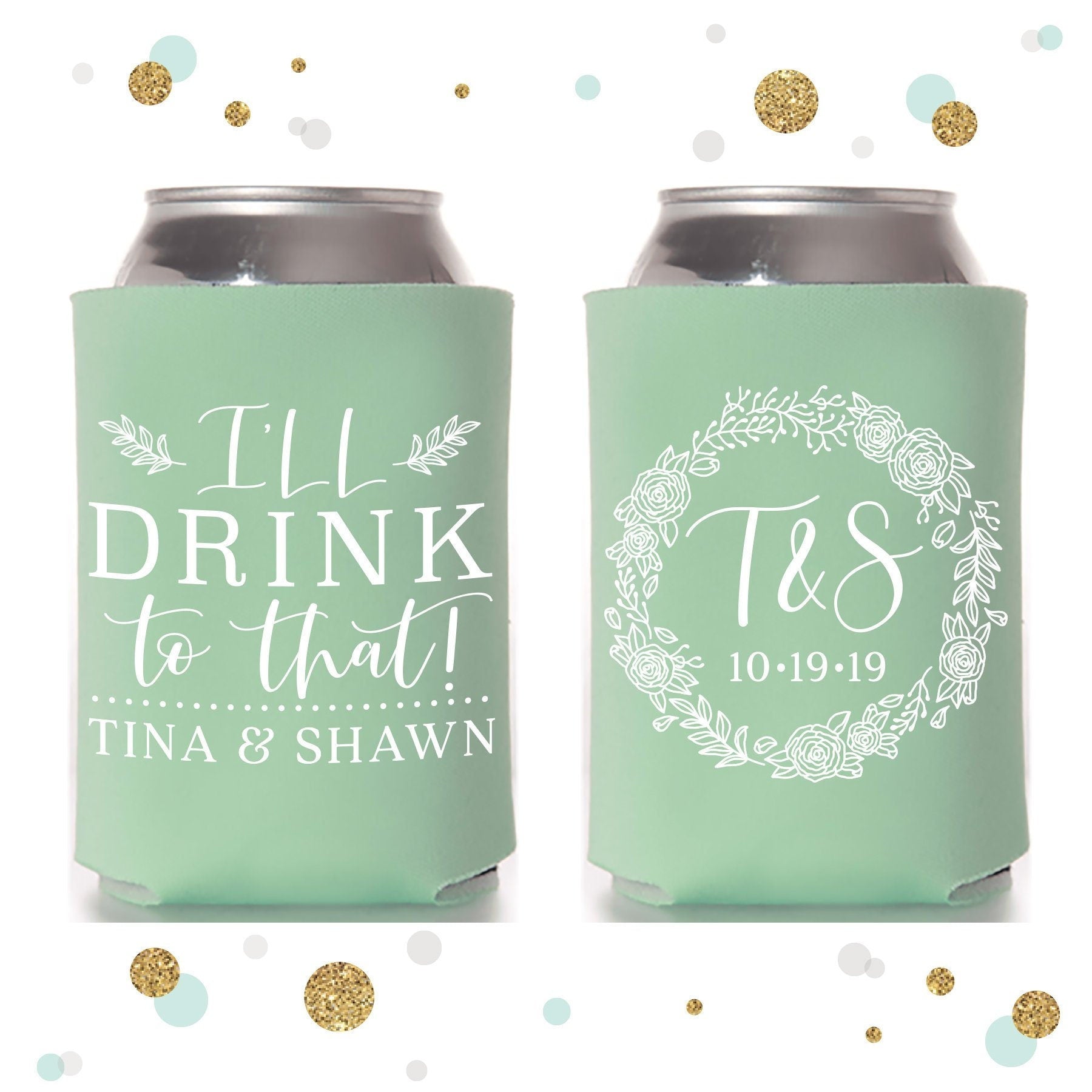 Bridal Collection (Come on Bride Let's Go Party) 12 oz Slim Can Cooler