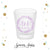 Wreath Monogram - Frosted Shot Glass #53F