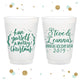 Merry Little Christmas - 12oz or 16oz Frosted Unbreakable Plastic Cup #11