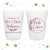 Cheers to The Mr and Mrs - 8oz or 10oz Frosted Unbreakable Plastic Cup #140