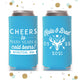 Cheers to Many Years - Slim 12oz Wedding Can Cooler #134S