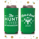 Slim 12oz Wedding Can Cooler #133S - The Hunt is Over