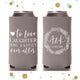 To Love Laughter - Slim 12oz Wedding Can Cooler #130S