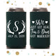 Slim 12oz Wedding Can Cooler #125S - Sh!t Just Got Real