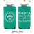 Fiesta Like There is No Manana - Slim 12oz Wedding Can Cooler #84S