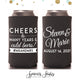 Cheers to Many Years - Slim 12oz Wedding Can Cooler #76S