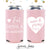 Eat, Drink & Be Married - Slim 12oz Wedding Can Cooler #67S