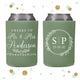 Wedding Can Cooler #142R - Cheers to The Mr and Mrs