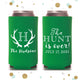 Slim 12oz Wedding Can Cooler #111S - The Hunt is Over