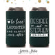 Slim 12oz Wedding Can Cooler #90S - Love Laughter Happily