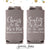 Slim 12oz Wedding Can Cooler #59S - Cheers to The Mr and Mrs