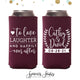 To Love Laughter and Happily Ever After - Slim 12oz Wedding Can Cooler #64S
