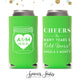 Slim 12oz Wedding Can Cooler #12S - Cheers to Many Years