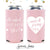 Slim 12oz Wedding Can Cooler #56S - He Asked... She Said Yes