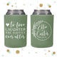 To Love Laughter - Wedding Can Cooler #146R