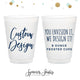 Custom 8oz Frosted Unbreakable Plastic Cup - Your Custom Design