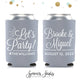 Wedding Can Cooler #150R - Let's Party
