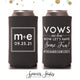 Slim 12oz Wedding Can Cooler #35S - Vows Are Done