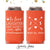 Slim 12oz Wedding Can Cooler #34S - Hearts and Arrows