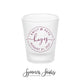 Circle Monogram - Frosted Shot Glass #58