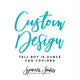 Custom Tall Boy 16oz Wedding Can Cooler - Your Custom Design