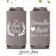 Slim 12oz Wedding Can Cooler #16S - The Hunt is Over