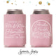 Wedding Can Cooler #155R - Cheers to The Mr and Mrs