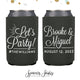 Neoprene Wedding Can Cooler #150 - Let's Party