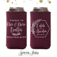 Slim 12oz Wedding Can Cooler #149S - Cheers to The Mr and Mrs