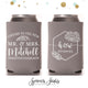 Cheers to The Mr and Mrs - Wedding Can Cooler #167R