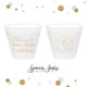 Cheers to Many Years - 9oz Frosted Unbreakable Plastic Cup #138