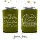 Cheers to The Mr and Mrs - Wedding Can Cooler #155R