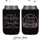 Neoprene Wedding Can Cooler #155 - Cheers to Mr and Mrs