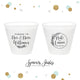 Cheers to The Mr and Mrs - 9oz Frosted Unbreakable Plastic Cup #140