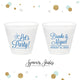 9oz Frosted Unbreakable Plastic Cup #150 - Let's Party