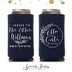 Cheers to The Mr and Mrs - Slim 12oz Wedding Can Cooler #140S