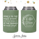 Here's To The Night - Wedding Can Cooler #173R