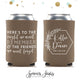 Wedding Can Cooler #173R - Here's To The Night