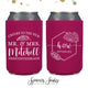 Neoprene Wedding Can Cooler #167 - Cheers to The Mr and Mrs