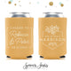 Cheers to The Mr and Mrs - Wedding Can Cooler #174R