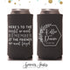 Slim 12oz Wedding Can Cooler #173S - Here's To The Night