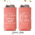 Slim 12oz Wedding Can Cooler #140S - Cheers to The Mr and Mrs