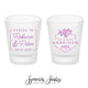 Cheers to The Mr and Mrs - Frosted Double-Sided Shot Glass #174F