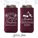 We Wish You A Merry Christmas - Slim 12oz Wedding Can Cooler #16S