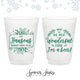 Frosted Unbreakable Plastic Cup #17 - 12oz or 16oz - Wonderful Time For A Beer