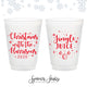 Frosted Unbreakable Plastic Cup #18 - 12oz or 16oz - Jingle Juice