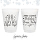 Frosted Unbreakable Plastic Cup #19 - 12oz or 16oz - Let's Get Elfed Up
